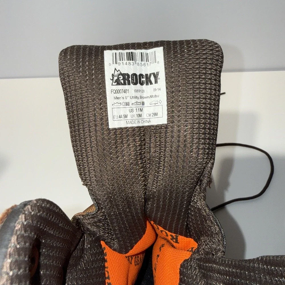 Rocky 1000 Gram Thinsulate Waterproof Hunting Boots Camo Brown Men's Size 11M - Picture 2 of 14